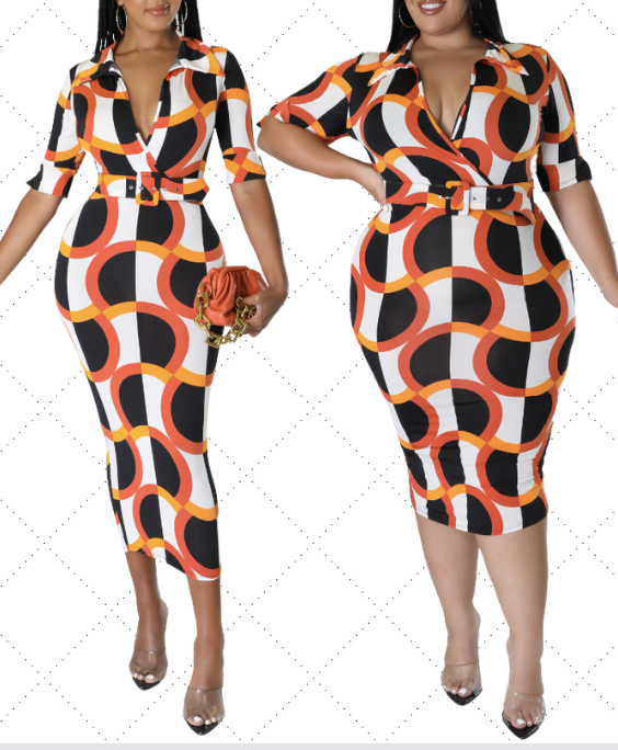 "Groovy Gal" The 70's Midi Dress