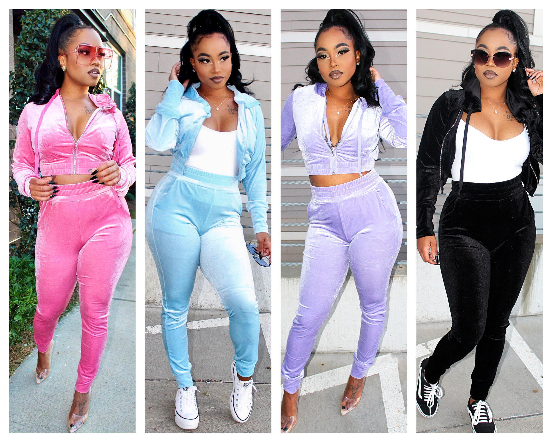 "I Got A Crush On You" Velour Tracksuit