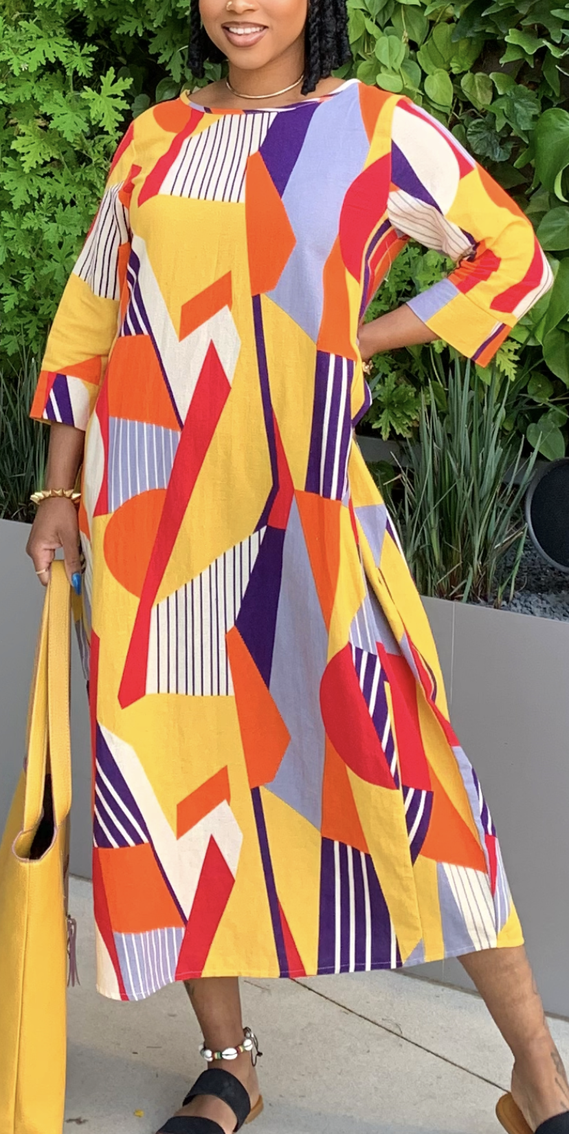 "In Shapes" Tribal Print Dress